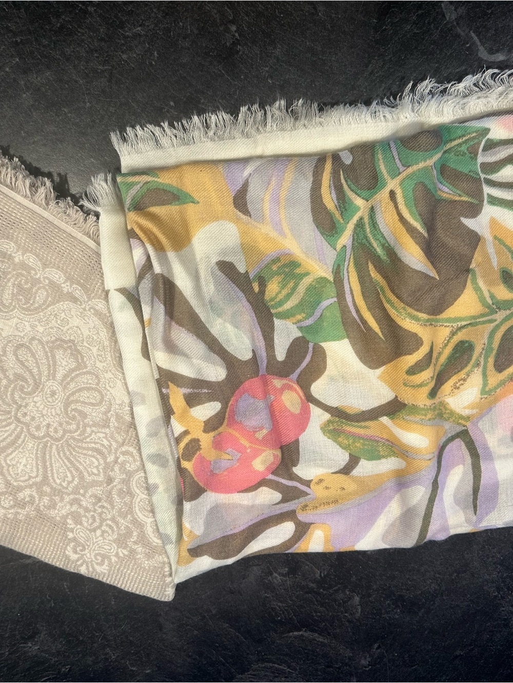 Aritzia and Roots Blanket Scarves